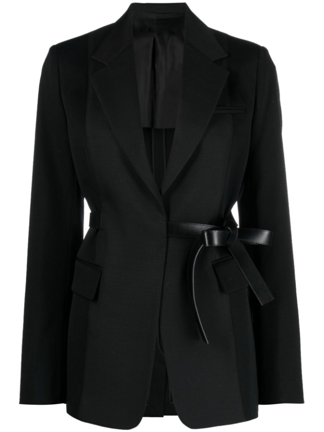 

Lanvin блейзер строгого кроя с поясом, черный