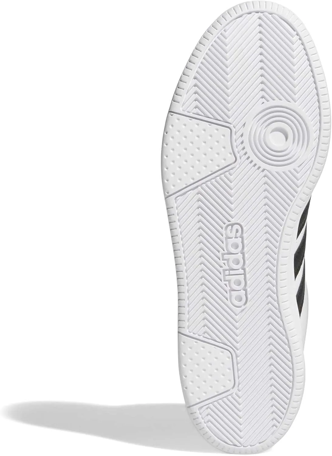 Кроссовки Adidas Unisex Hoops Mid Classic, белый/черный/серый — фото 4