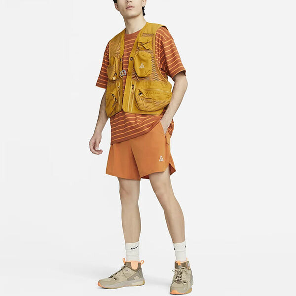 Футболка acg dri fit новые песочные шорты Nike, оранжевый — фото 2