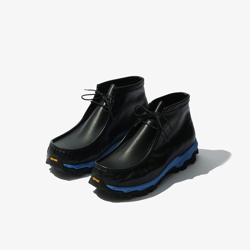 Мужские чёрные дезерты Vibram Wallaby из коровьей кожи от Yuji — фото 4