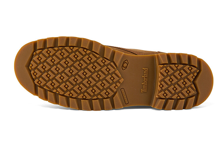 Мужские ботинки Timberland водонепроницаемые с логотипом, коричневый — фото 4