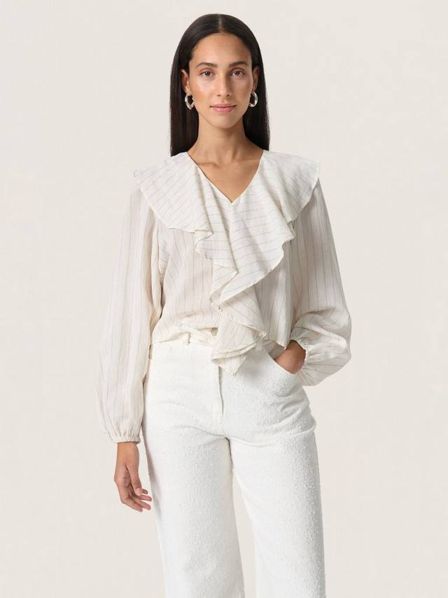 

Топ с рюшами Roya Soaked In Luxury, Natural Beige