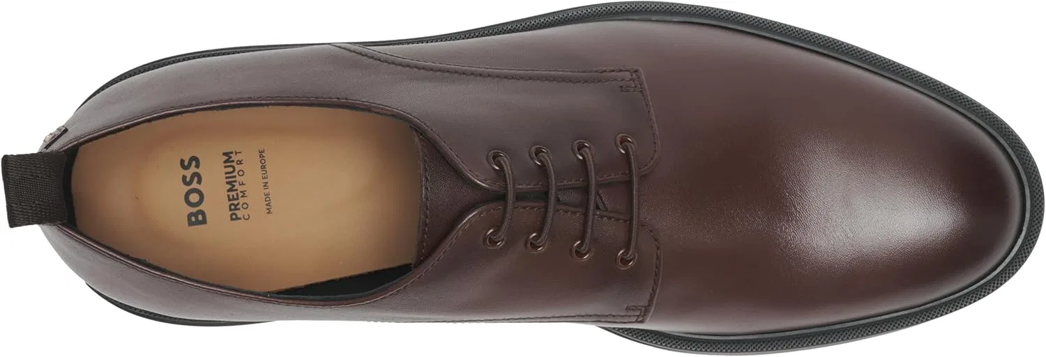 Мужские туфли-дерби BOSS Calev Derb Ltfb, Dark Brown — фото 3