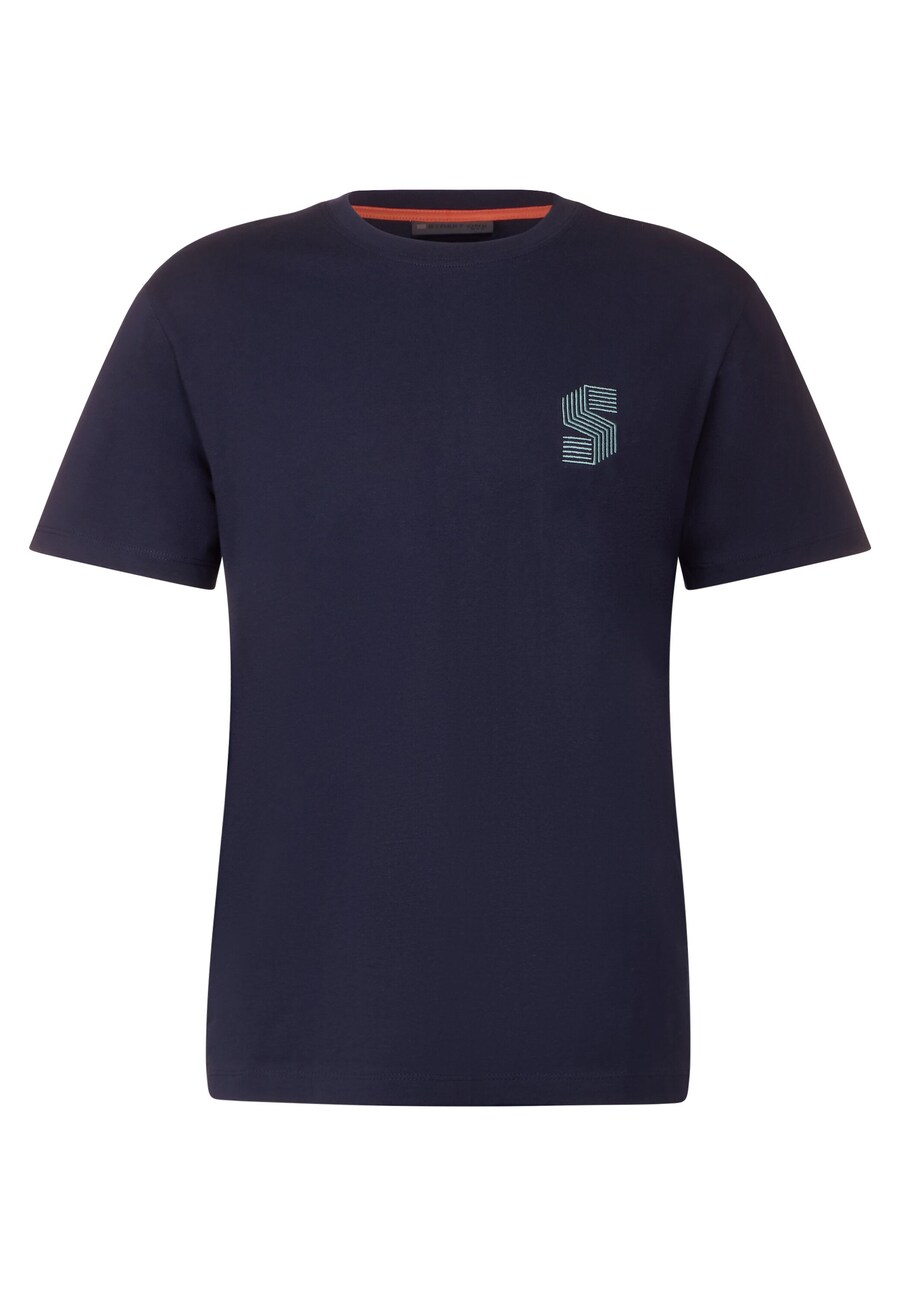 

Классическая футболка Street One MEN Shirt, синий