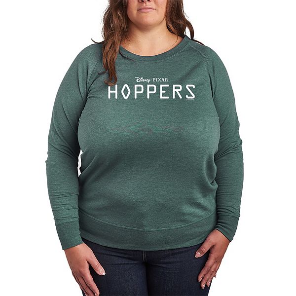 

Футболка с длинным рукавом Plus size Hoppers Logo French Terry Disney / Pixar, Heather Juniper