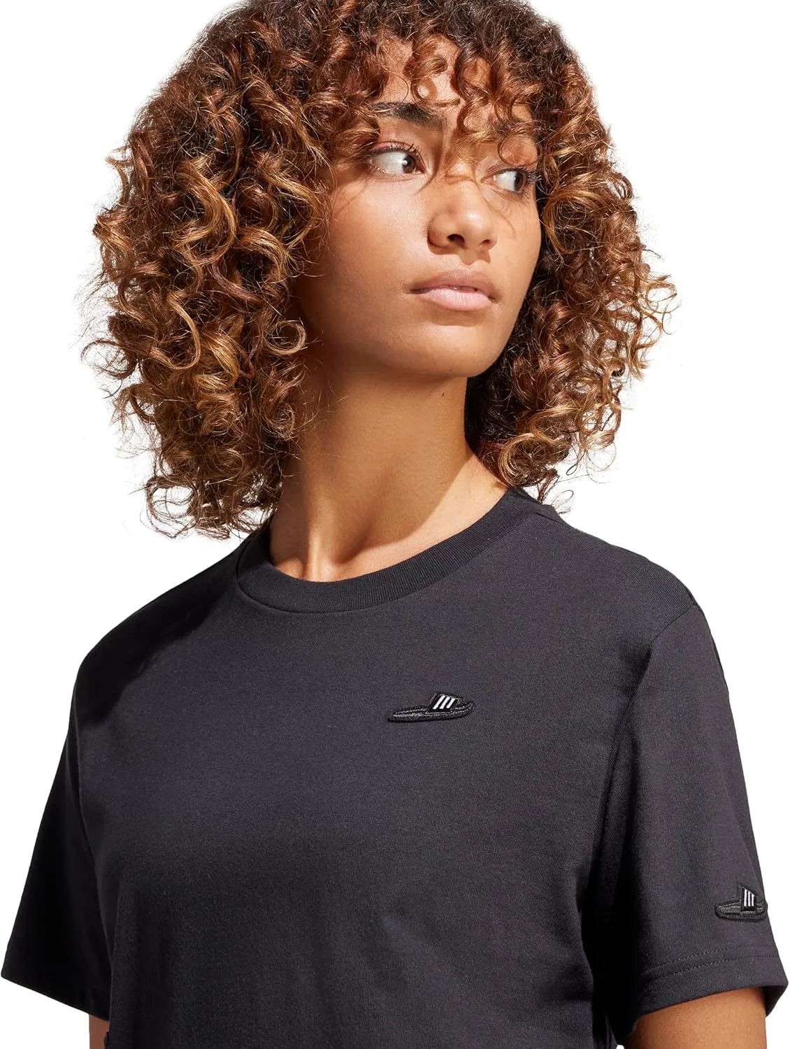 Футболка женская adidas, цвет Black — фото 4