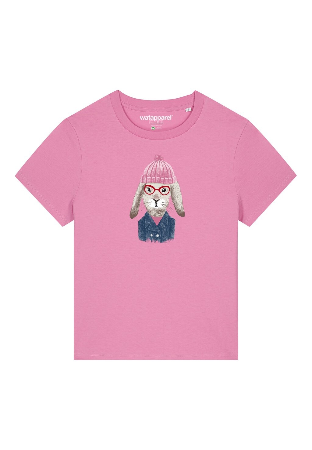 

Футболка с принтом HASE Watapparel, цвет bubble pink