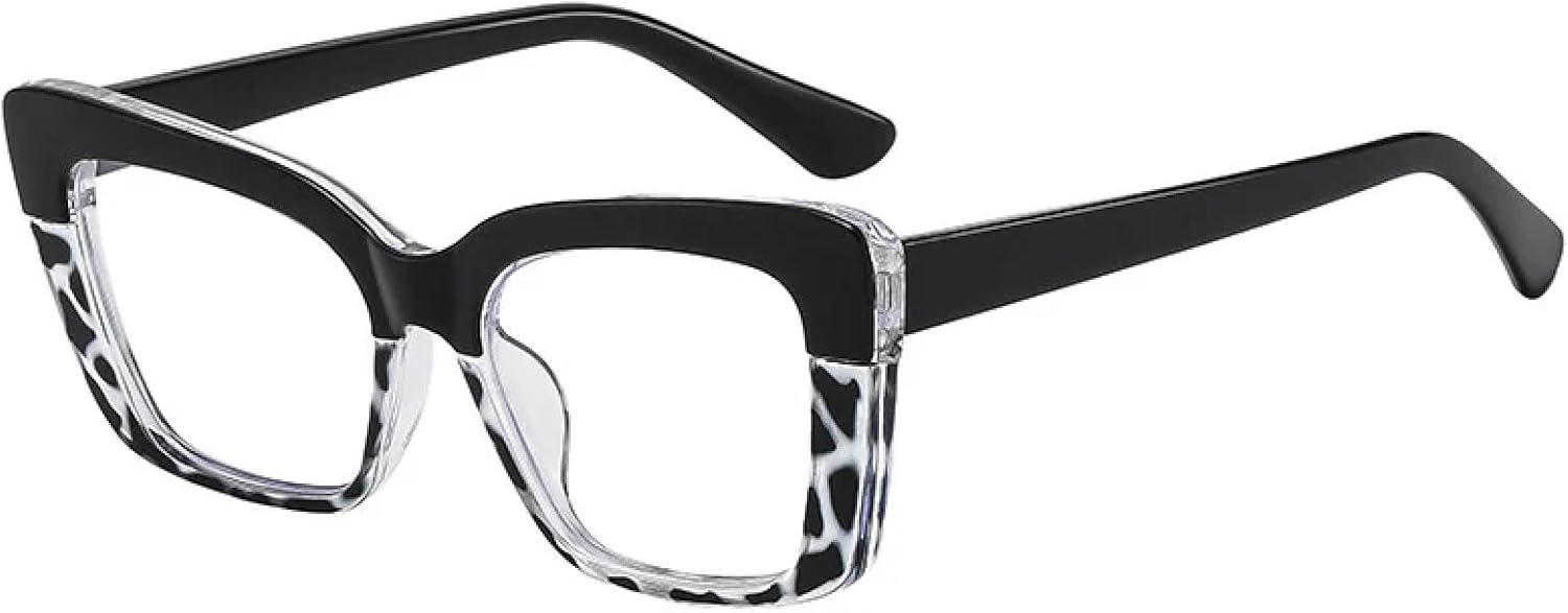 

Солнцезащитные очки с защитой от УФ-излучения UV400 | Двухцветные прозрачные линзы | Для женщин и мужчин, для занятий спортом на открытом воздухе и вождения DSVIGF, Leopardblack