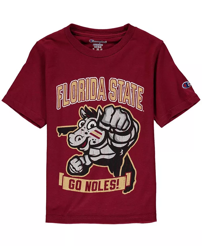 

Футболка с мощным талисманом Florida State Seminoles для мальчиков Garnet Champion