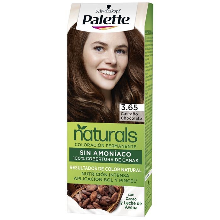 

Краска для волос Palette Naturals Coloración Permanente Sin Amoniaco Palette, 3.65 Castaño Chocolate