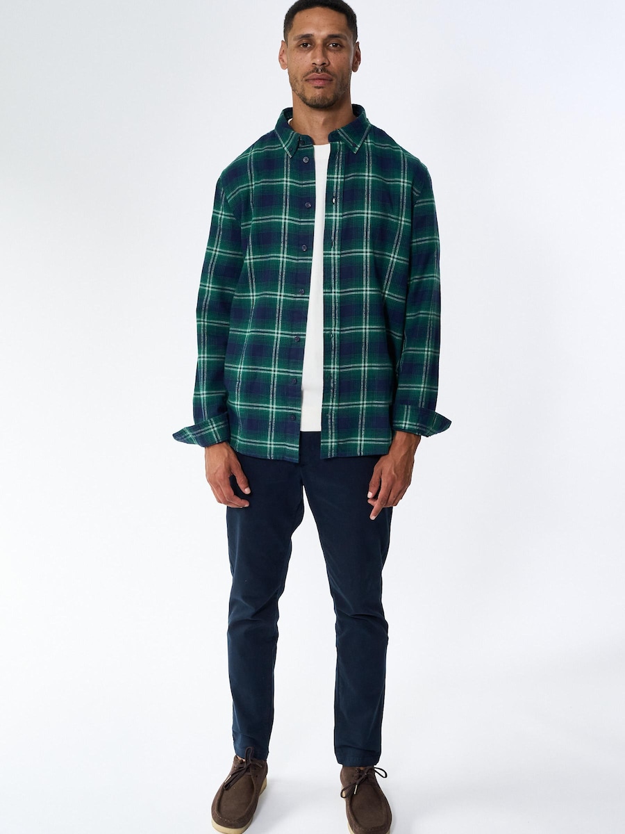 

Рубашка на пуговицах классического кроя Legends Humphrey Flannel check shirt - Varsity Green, темно-зеленый
