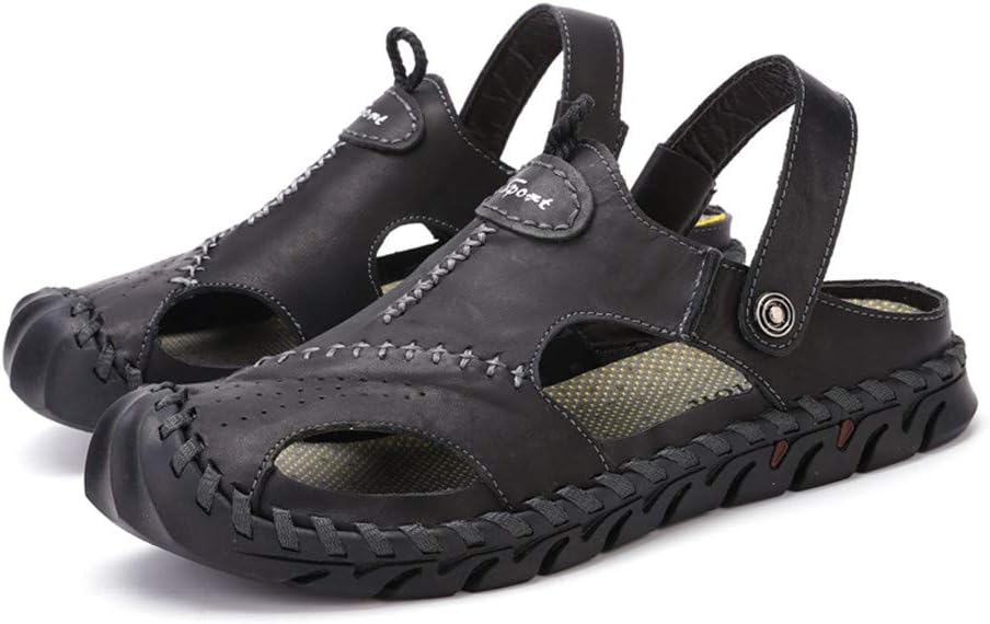 

Мужские повседневные сандалии-рыбацкие для улицы, летние спортивные походные дышащие кроссовки, модные легкие плоские удобные обувь Yuper, черный