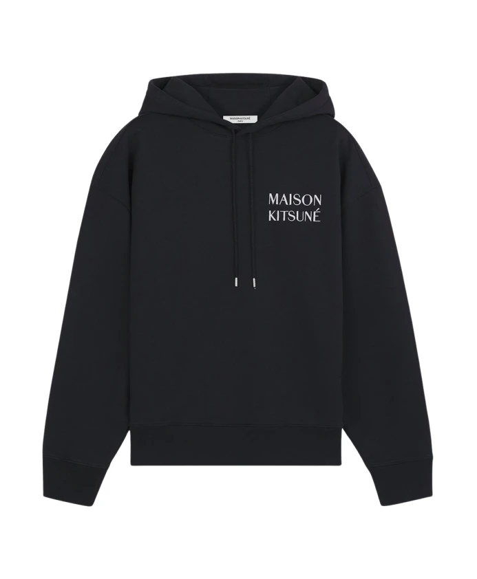 

Хлопковая толстовка с логотипом Maison Kitsuné, черный