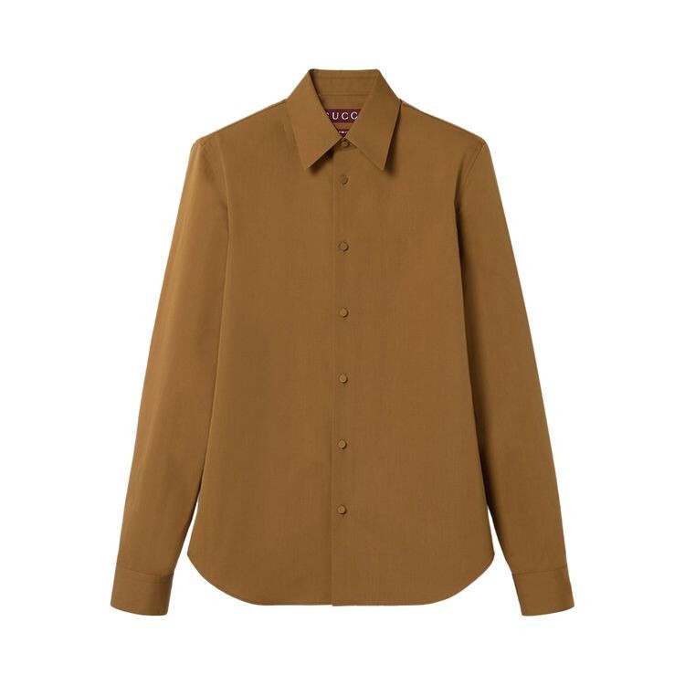 

Рубашка Gucci Heavy Poplin Shirt Classic Biscuit, желтый