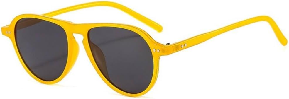 

Солнцезащитные очки в стиле ретро квадратной формы 2027 года для женщин и мужчин. Модные солнцезащитные очки для женщин, обеспечивающие защиту от ультрафиолета UV400 MTZJH, Yellow