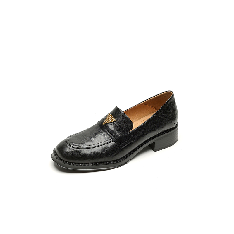 Yeezyy Reezy Женские лоферы на каблуке 3,5 см черные, цвет Black