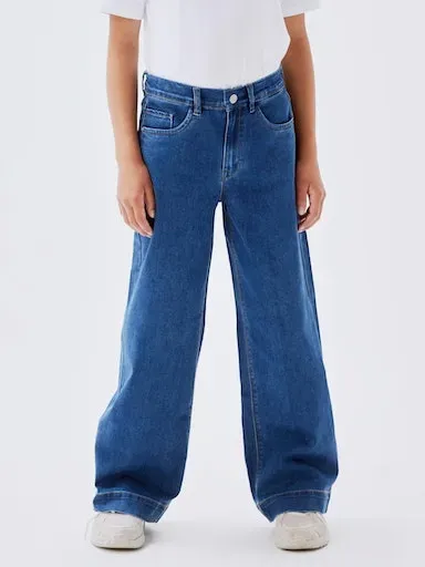 

Name It Широкие джинсы "NKFROSE HW WIDE JEANS 1356-ON NOOS", синий