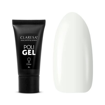 

Poly Gel Acrylgel Clear 30g - Гибридный лак для ногтей Claresa