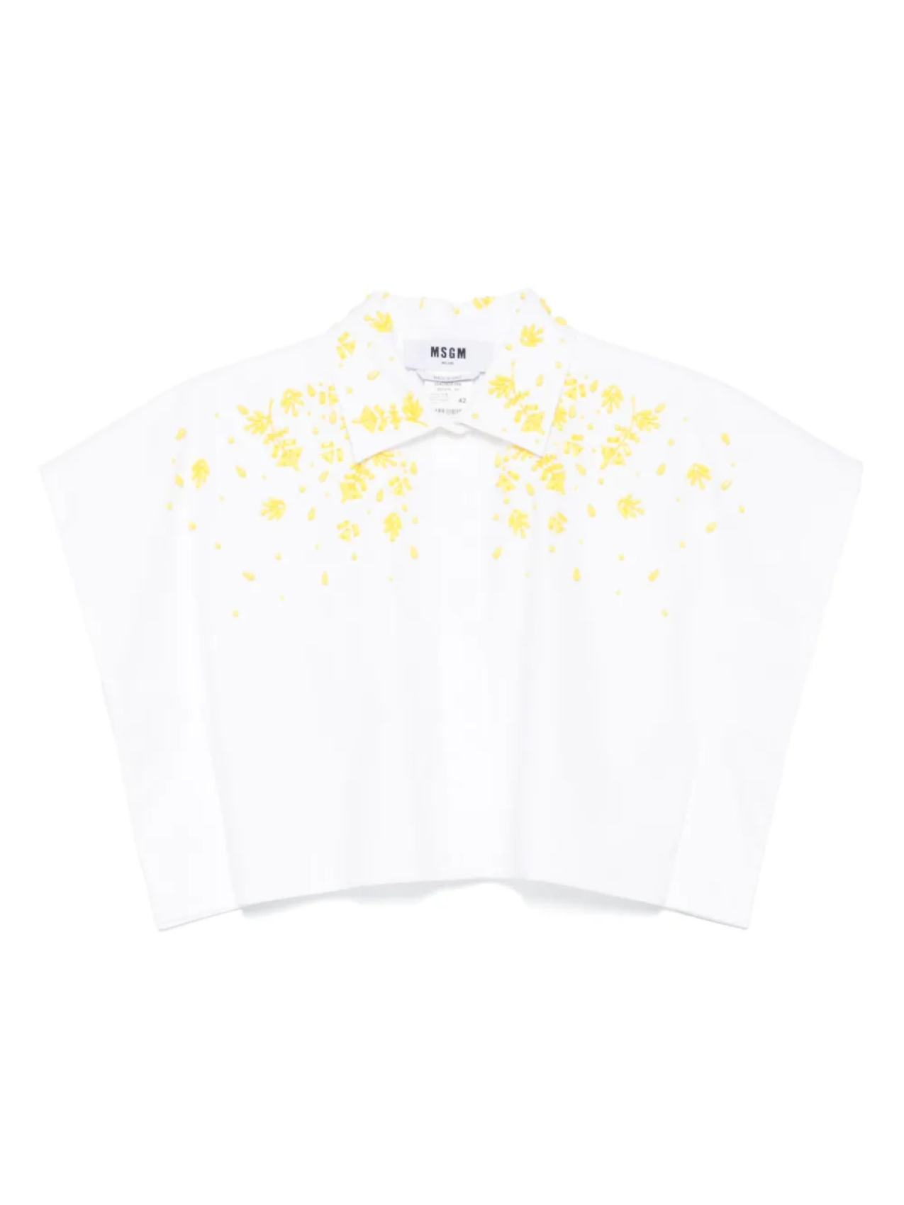 

MSGM декорированная рубашка, белый