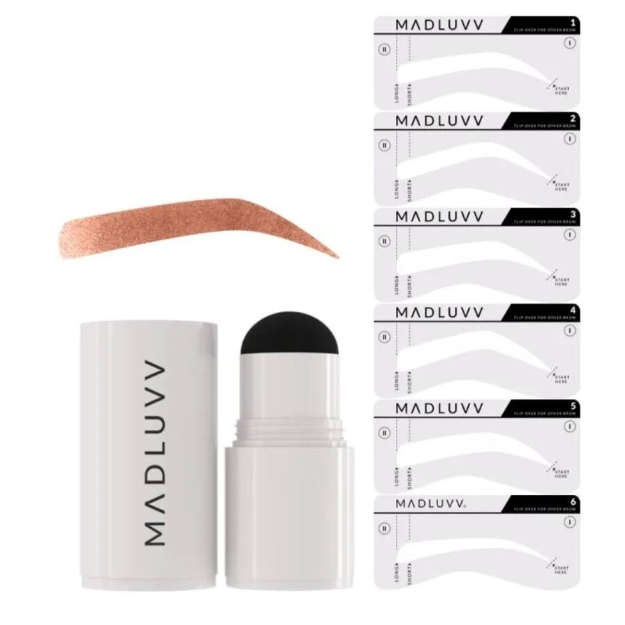 Набор штампов для бровей Madluvv Ladies 1 унция Истинно красный Подарочный набор Макияж 850039252143