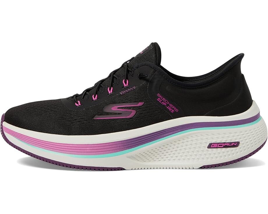 Кроссовки SKECHERS Go Run Elevate 2.0 Banyan Hands Free Slip-Ins, цвет Black/Pink — фото 4