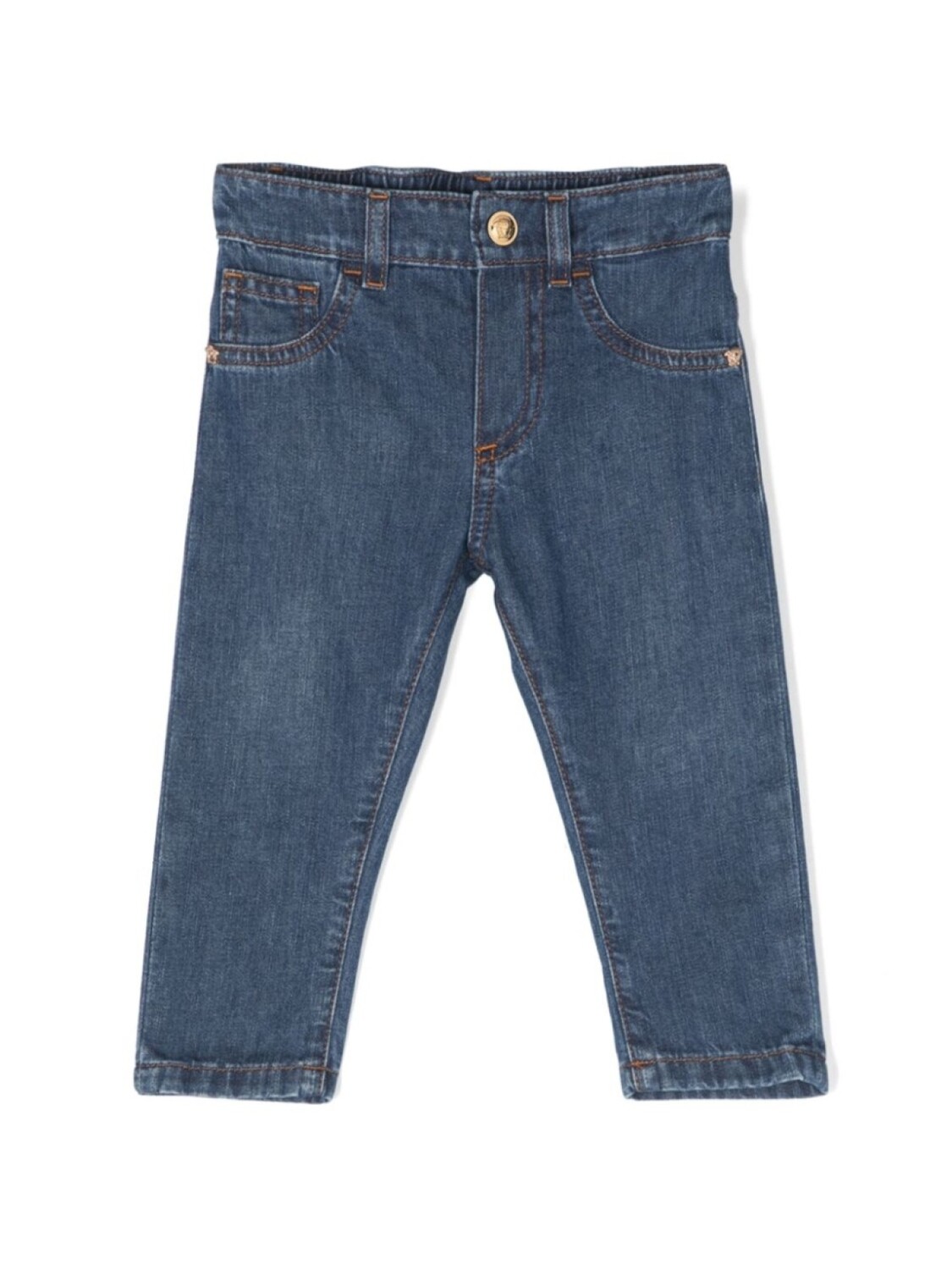 

Versace Kids джинсы Medusa, синий