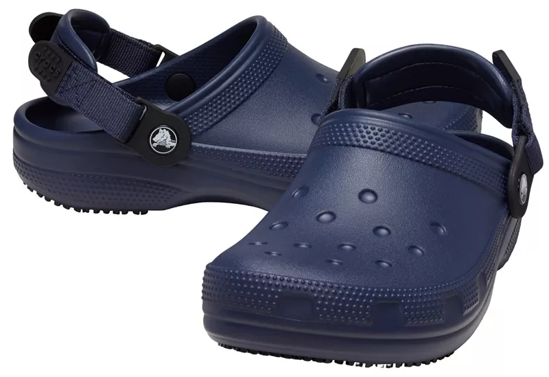 Классические нескользящие рабочие сабо Crocs, темно-синий — фото 4