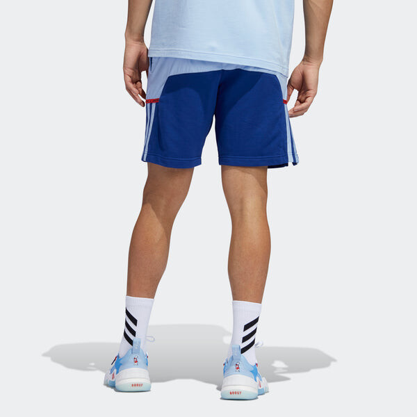 Шорты trae short colorblock basketball sports shorts blue Adidas, синий — фото 3