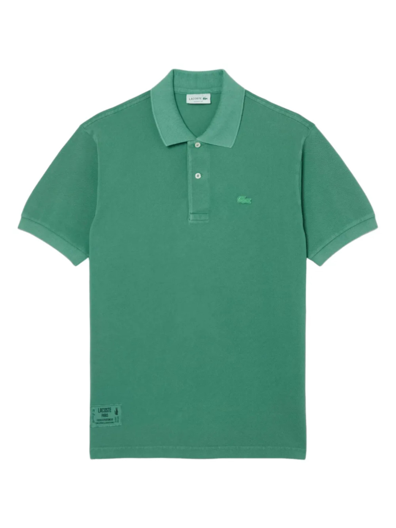 

Рубашка поло с вышитым логотипом Lacoste, зеленый