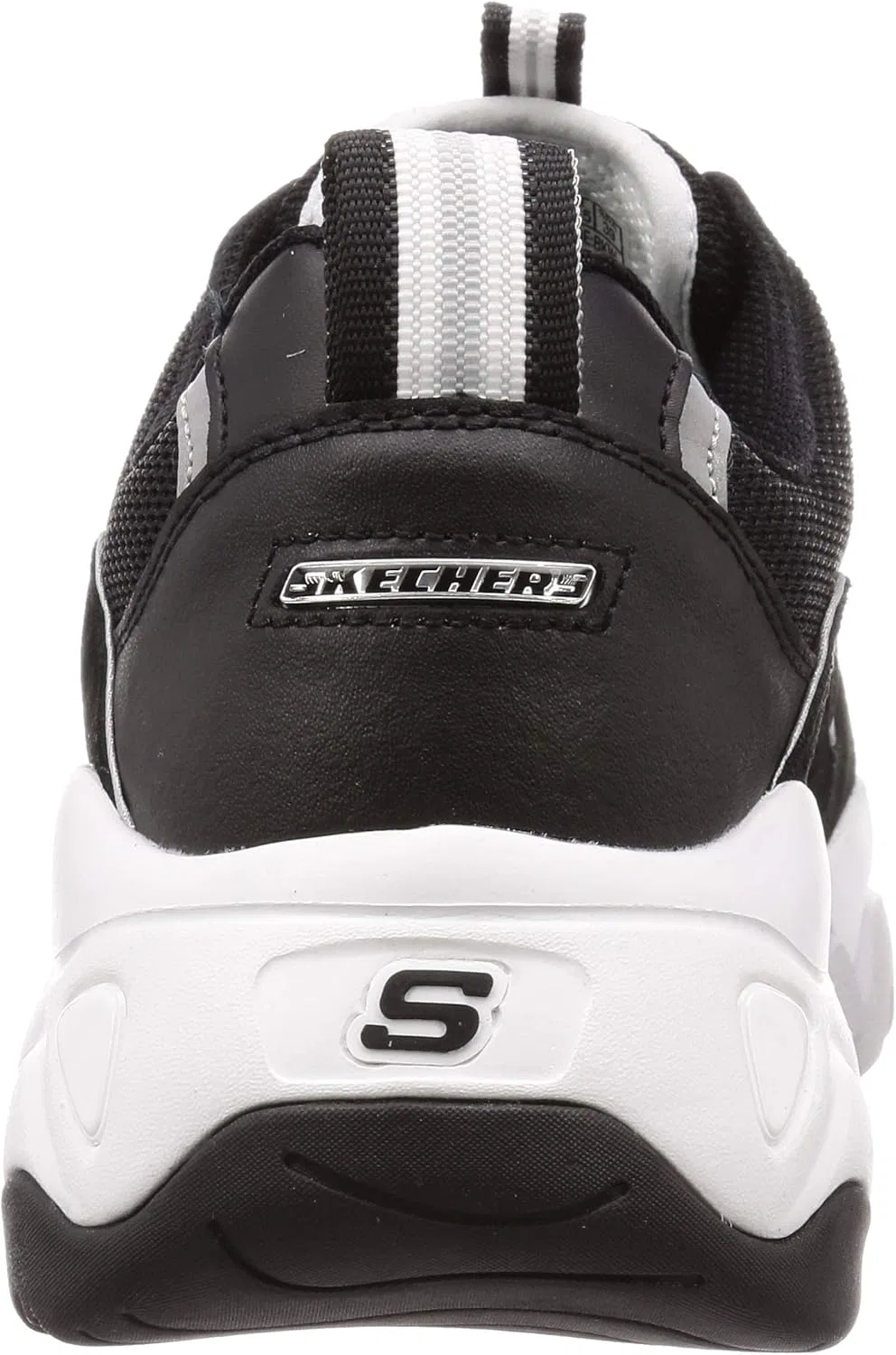 Мужские кроссовки Skechers Zenway на шнуровке, артикул 52683, Black / White / Black — фото 3