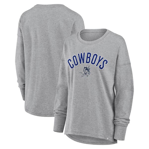 

Женская футболка с длинным рукавом Dallas Cowboys Hometown Legacy в цвете heather gray Fanatics