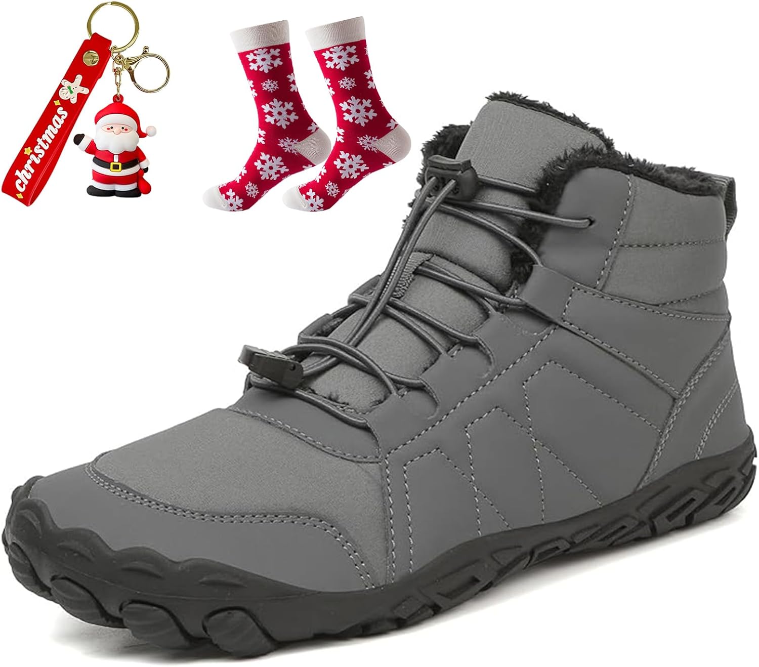 

Зимняя обувь Giltpeak для женщин, босоножки, удобные зимние женские босоножки, водонепроницаемые ботинки с широкой носочной частью, серый