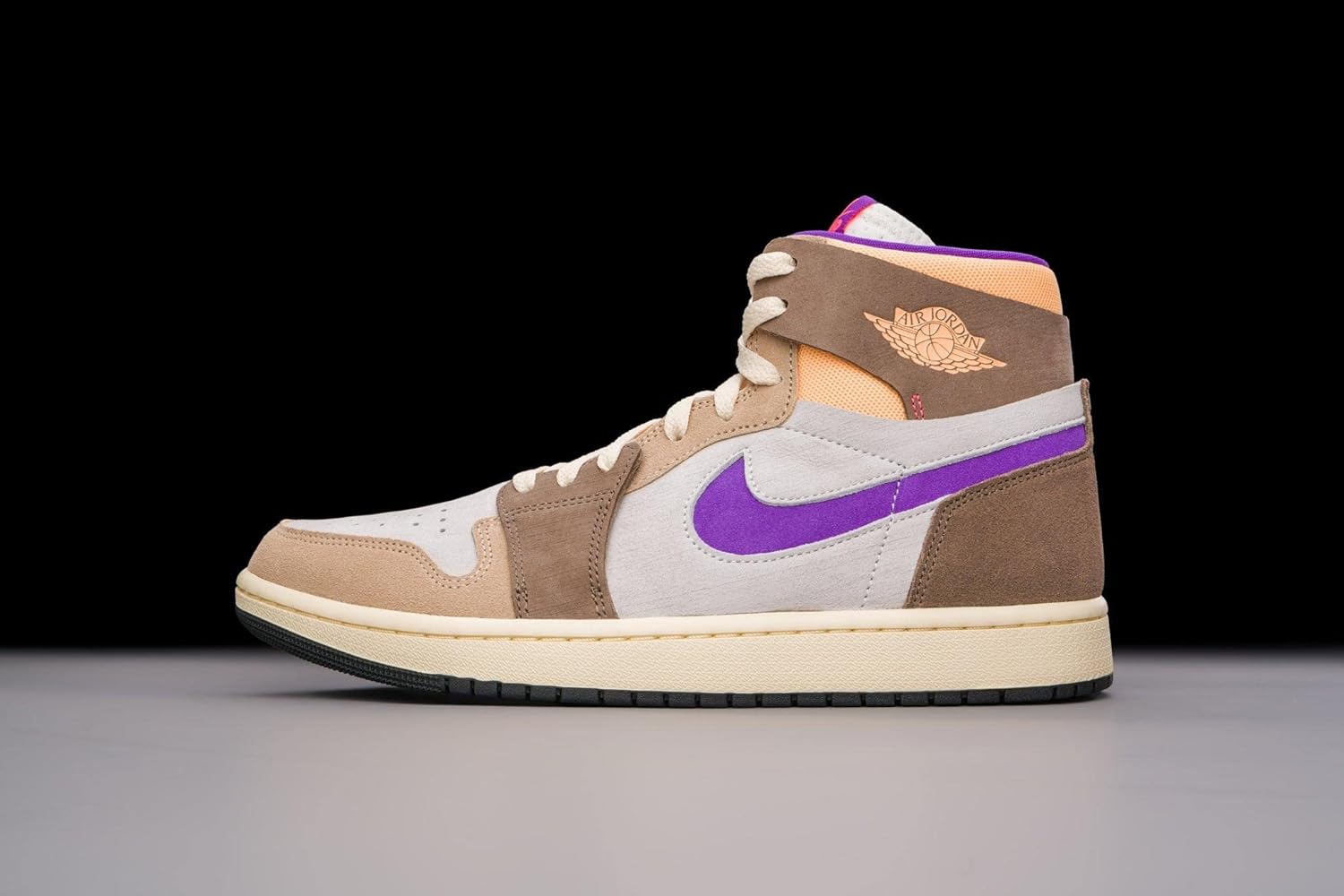 Мужские кроссовки Nike Air Jordan 1 Zoom CMFT 2, Palomino/Melon-tint/Wild Berry — фото 3