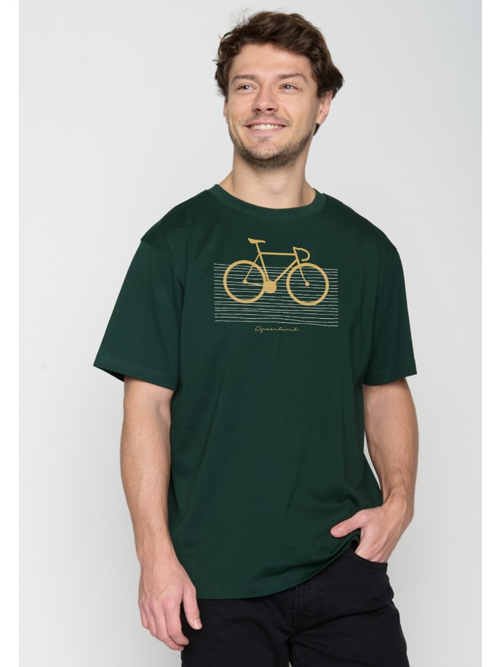 

Футболка Bike Bars темно-зеленого цвета GreenBomb