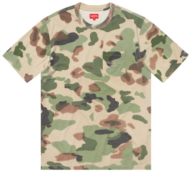 

Футболка Supreme Overdyed Pocket Tee 'Painted Camo', разноцветный