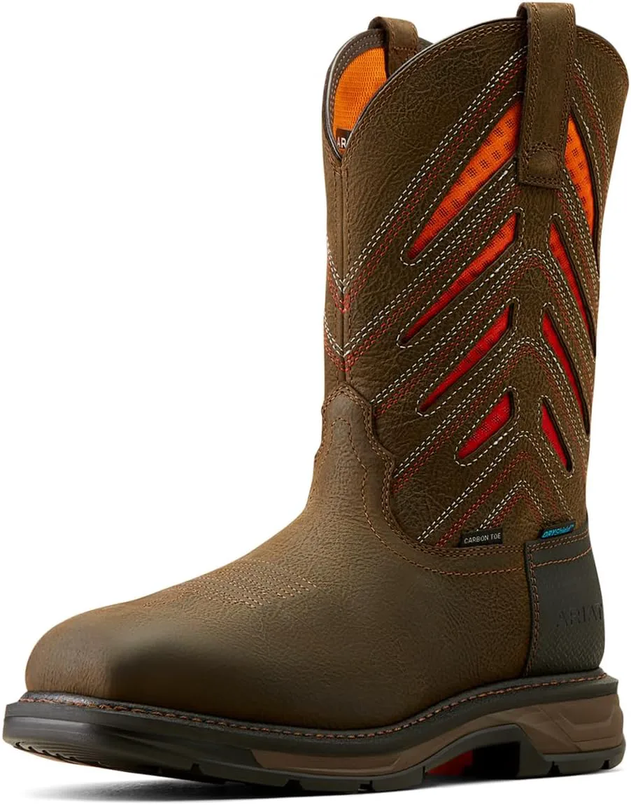 Мужские рабочие ботинки ARIAT Workhog Xt Venttek с водонепроницаемым верхом и защитным носком из карбона — фото 2
