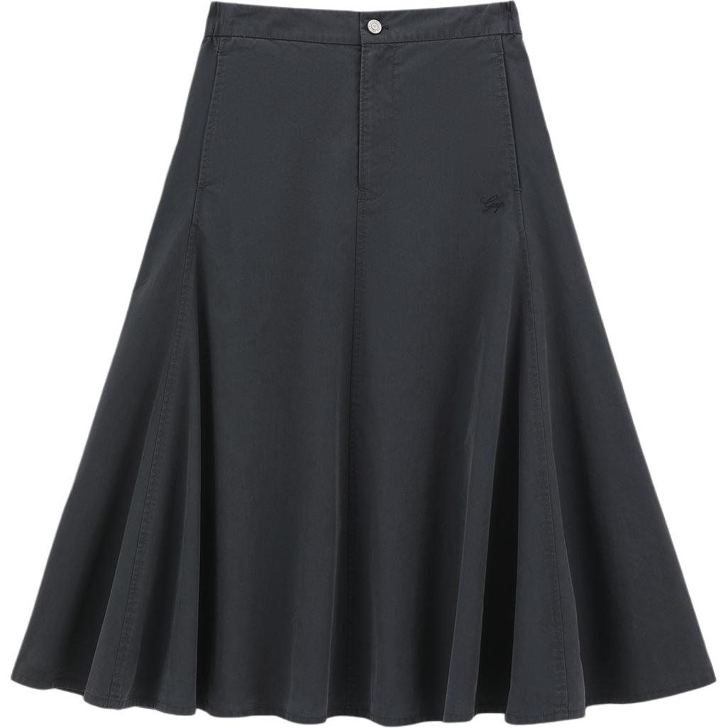 

GAP Повседневная длинная юбка для женщин Carbon Gray средней длины