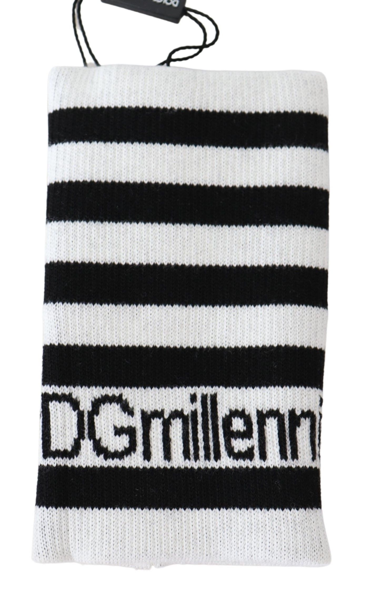 Черно-белая шерстяная напульсник DGMillennials Dolce & Gabbana, черный/белый — фото 2