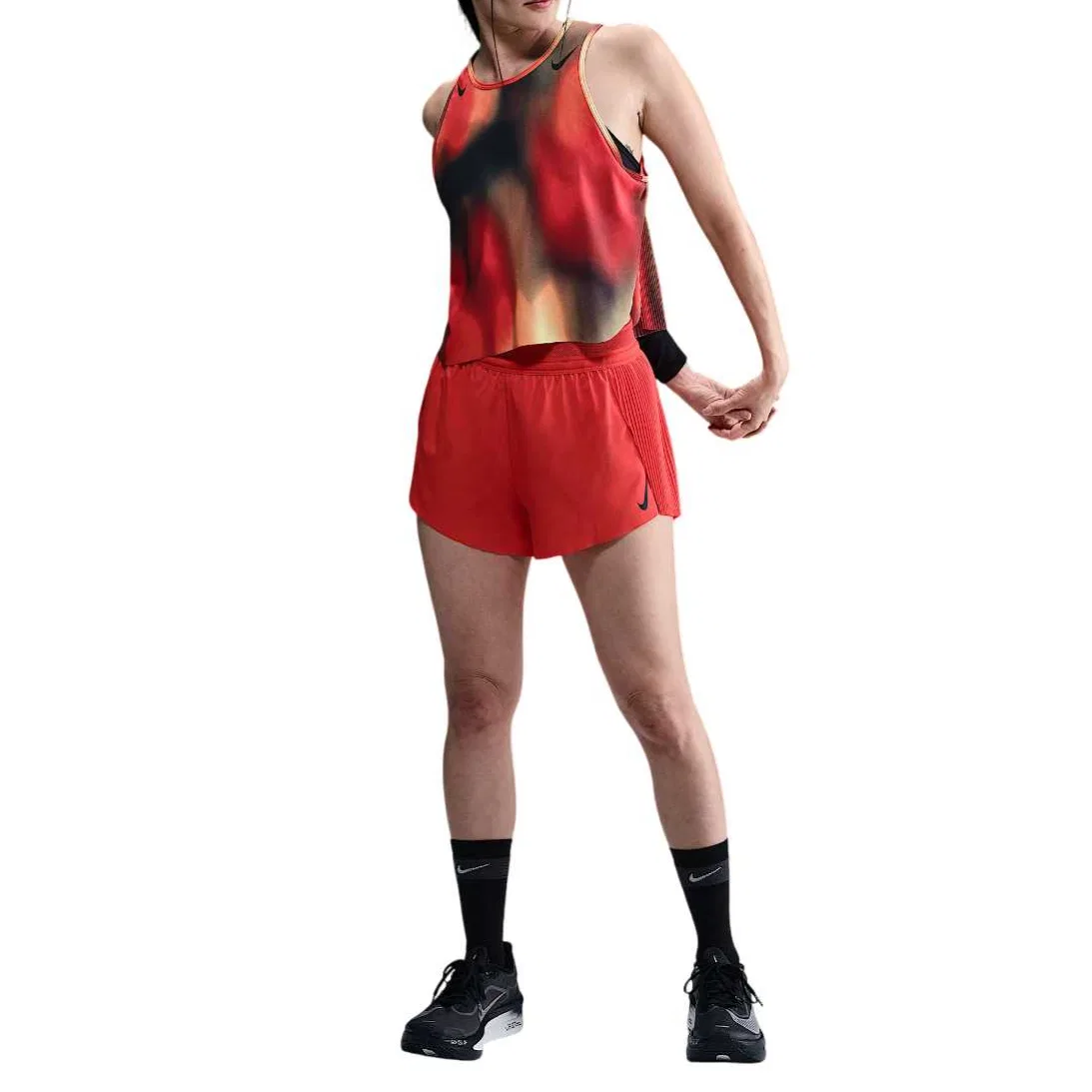 Беговая майка Nike Dri-FIT ADV Aeroswift Red/Black