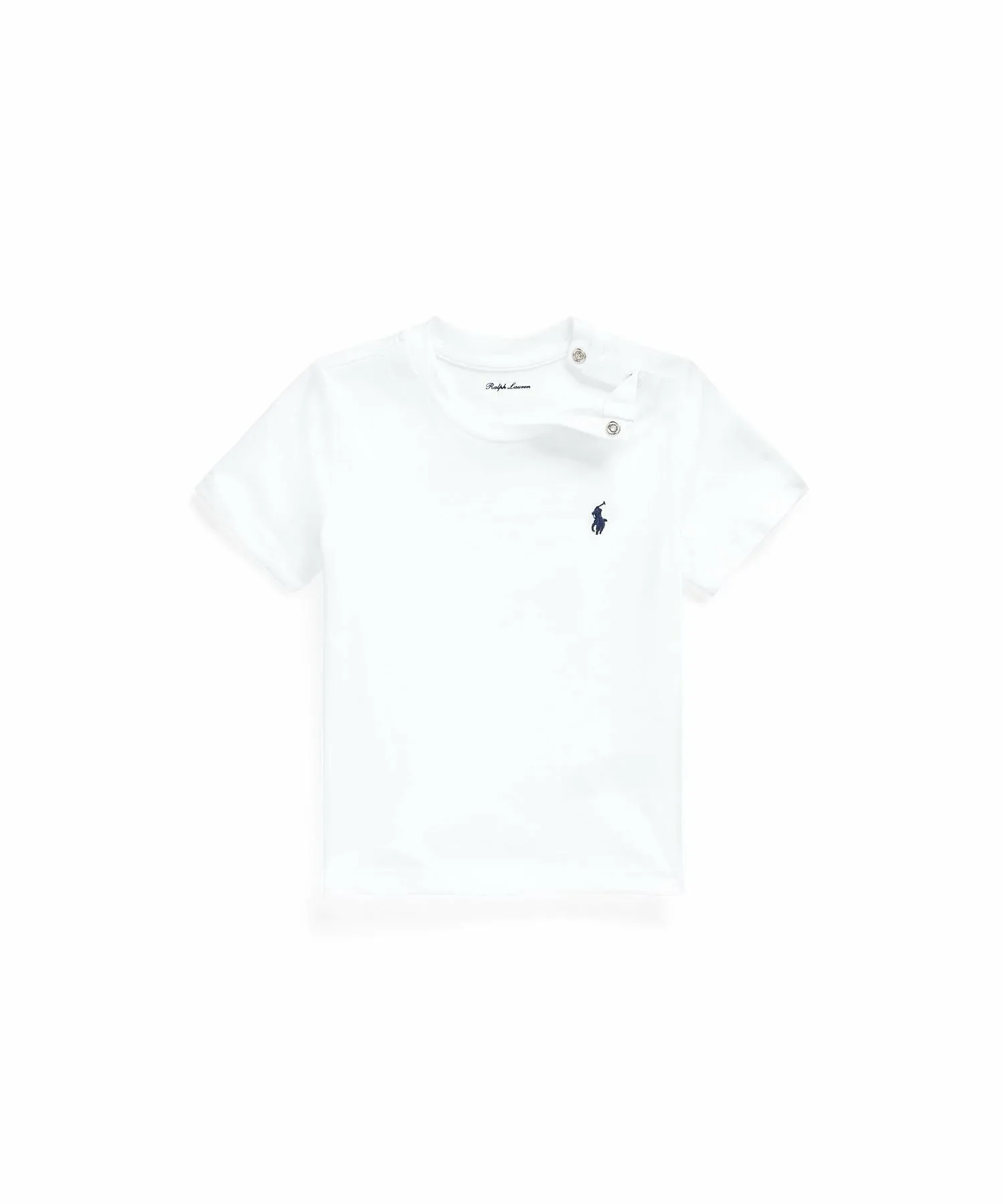 Детская хлопковая футболка с круглым вырезом Polo Ralph Lauren, 100 White