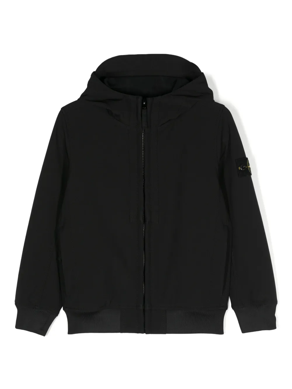 

Куртка с капюшоном и нашивкой Compass Stone Island Junior, черный