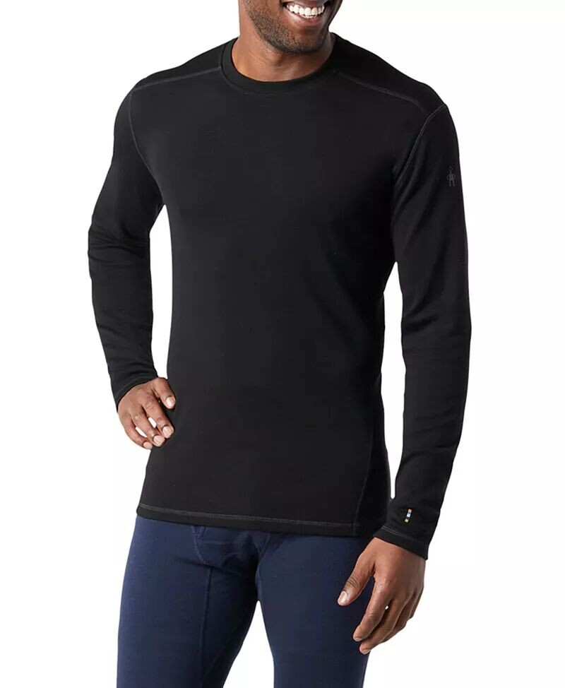 

Мужская рубашка с круглым вырезом Smartwool Merino 250 Baselayer, черный