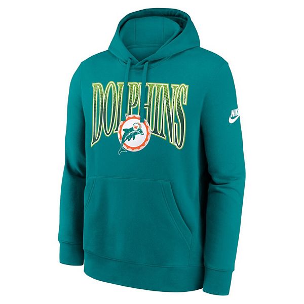 Мужская толстовка с капюшоном aqua miami dolphins full blitz club fleece Nike — фото 2
