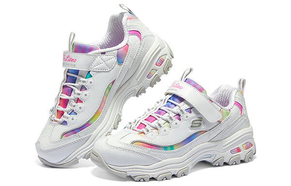 Кроссовки dlites low 'white multi' Skechers, белый — фото 3