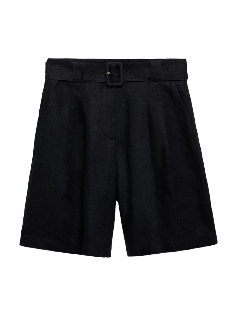 

Свободные брюки со складками спереди MANGO Samari, Black