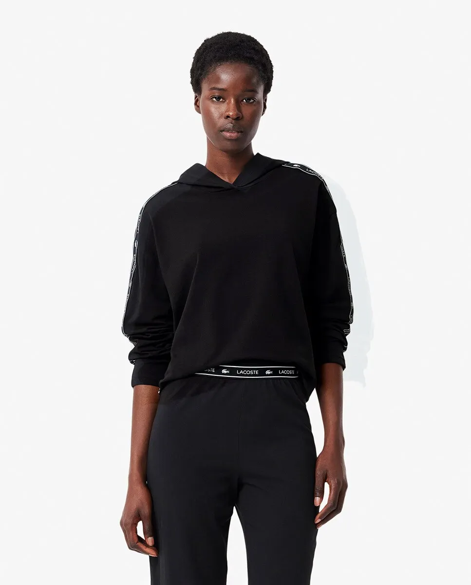 

Женская толстовка с капюшоном Lacoste, чёрный
