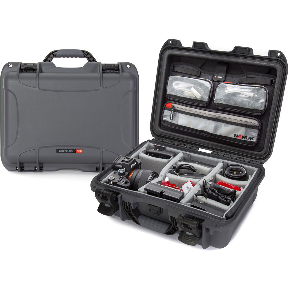 

Комплект для фотосъемки Nanuk 920 Hard Case Pro (графит, 16 л)