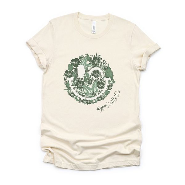 

Футболка с принтом SWSmiley green floral butterflies Simply Sage Market, Cream, Зеленый, Футболка с принтом SWSmiley green floral butterflies Simply Sage Market, Cream