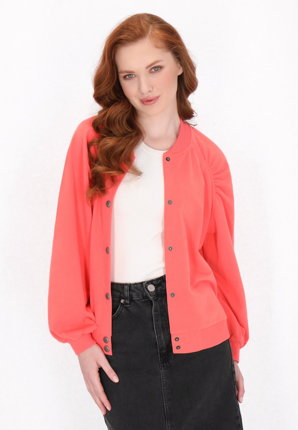 

Куртка-бомбер Zip-up sweatshirt DreiMaster, оранжевый