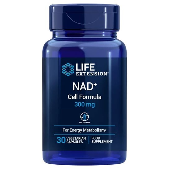 

Life Extension, NAD+ Cell Formula, 300 мг ЕС, 30 капсул.